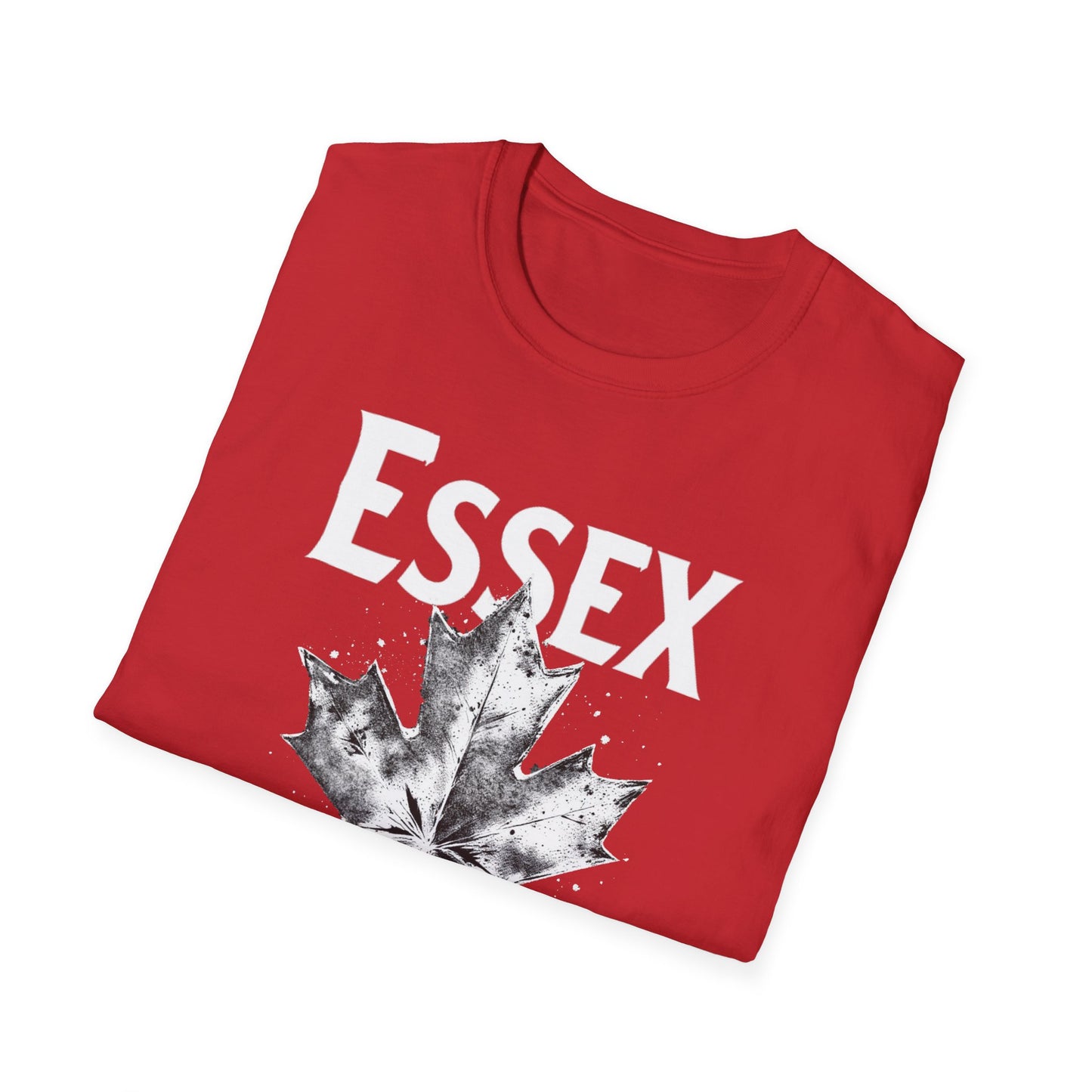 ESSEX, Rep'n My Hood, Hardcore Local Cool Leaf T-Shirt, Softstyle Graphic Tee, Unisex Casual Wear, Support Local Merch, Gift for Community Lovers, Finkz WINDSOR