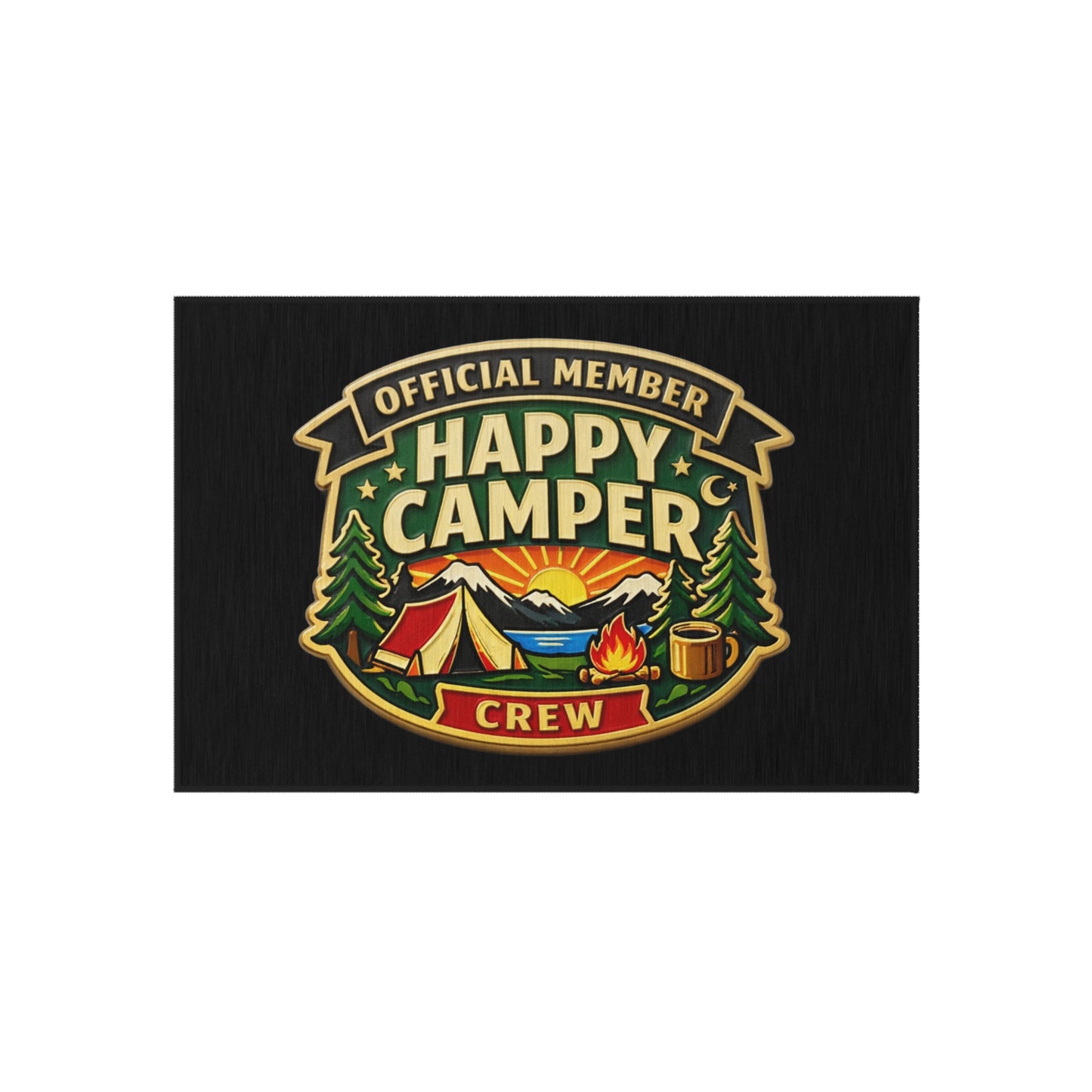 Outdoor Rug  - Happy Camper Crew  — Camping Adventure Doormat - HappyCamperCrew.com other