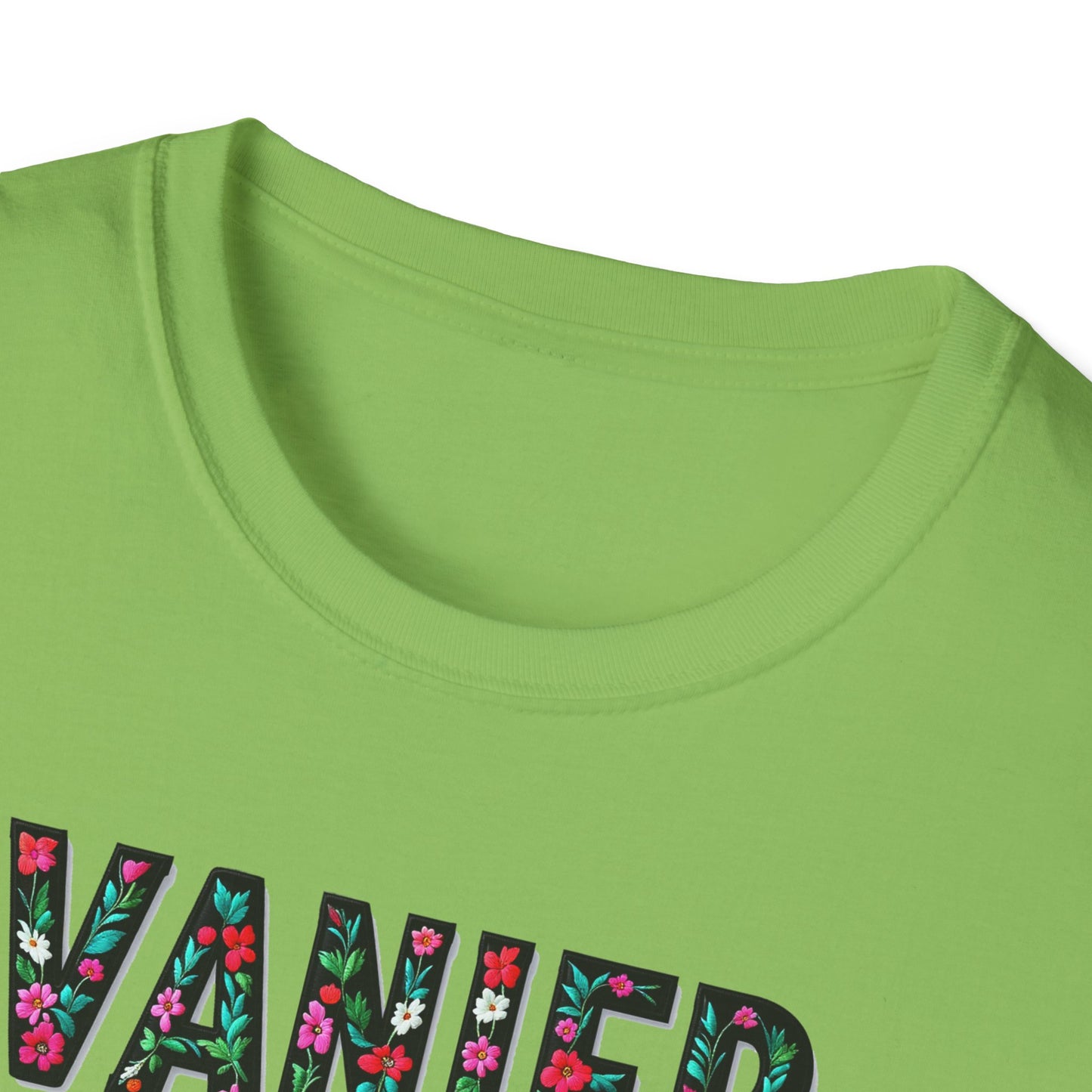 Vanier Local Gal Flower-Heart T-Shirt, c03-n09-s05  Softstyle Graphic Tee, Unisex Casual Wear, Support Local Merch, Gift for Community Lovers, Finkz WINDSOR