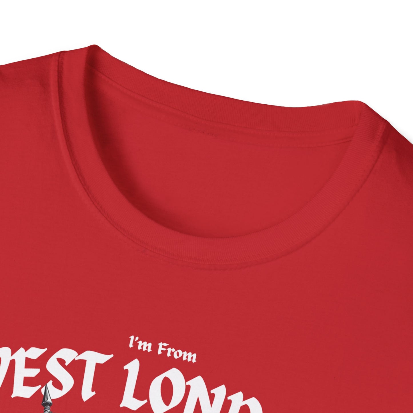 West London Underestimate Guy T-Shirt, c02-n08-s002 Softstyle Graphic Tee, Unisex Casual Wear, Support'n Locals Merch, Gift for Community Lovers.