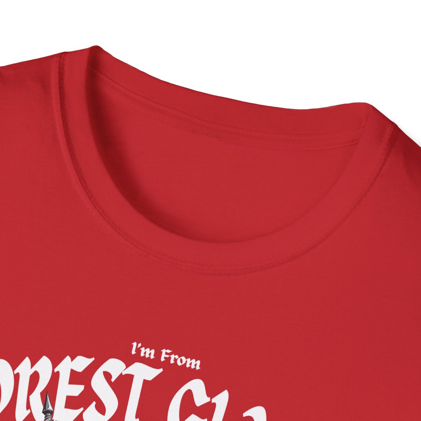 Forest Glade Underestimate Guy T-Shirt, c01-n09-s002 Softstyle Graphic Tee, Unisex Casual Wear, Support'n Locals Merch, Gift for Community Lovers.