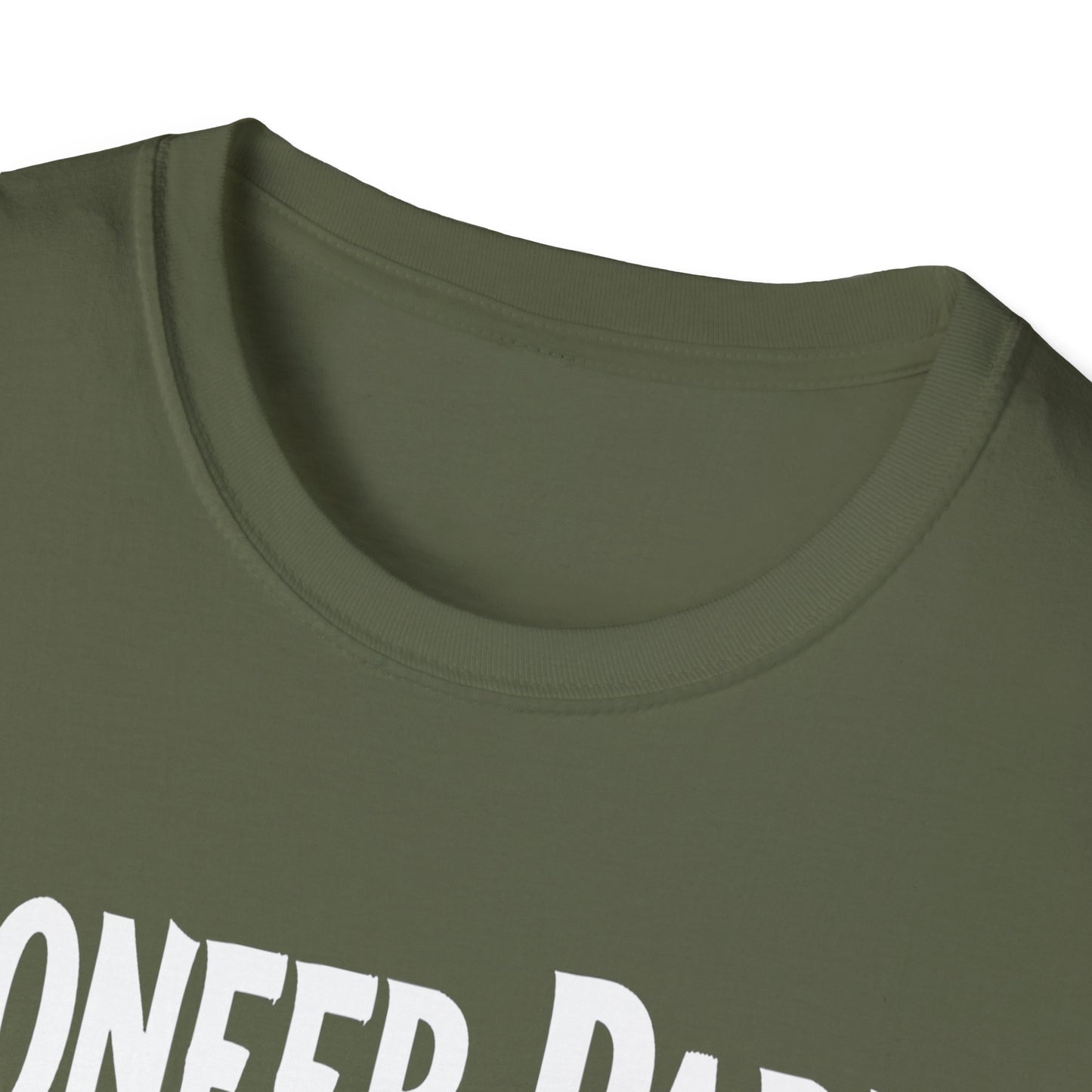 Pioneer Park Hardcore We Support Our Own Red Leaf T-Shirt, c03-n08-s006 Softstyle Graphic Tee, Unisex Casual Wear, Support'n Locals Merch, Gift for Community Lovers.