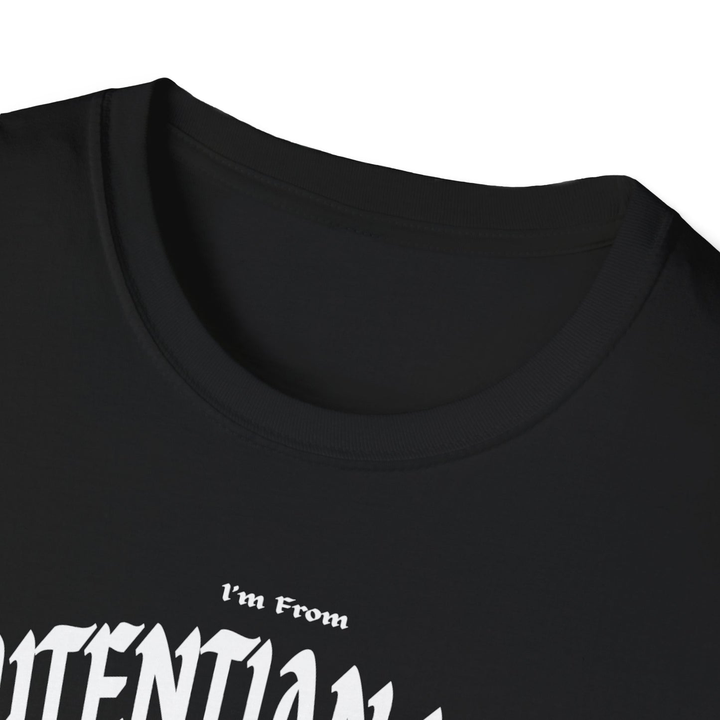 Laurentian Hills Underestimate Gal T-Shirt, c03-n06-s001 Softstyle Graphic Tee, Unisex Casual Wear, Support'n Locals Merch, Gift for Community Lovers.