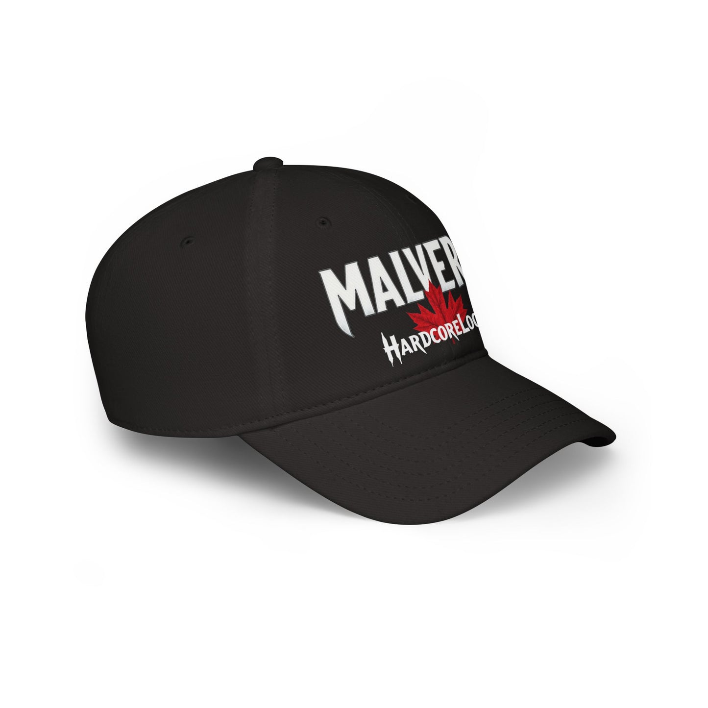 Malvern HARDCORE LOCAL Red LEAF Low Profile Baseball Cap - Hat for Community Lovers c06-n04-h01