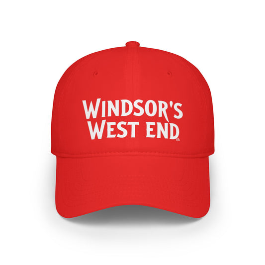 WINDSOR WEST Low Profile Baseball Cap - Red Hat for Community Lovers FINKZ WINDSOR