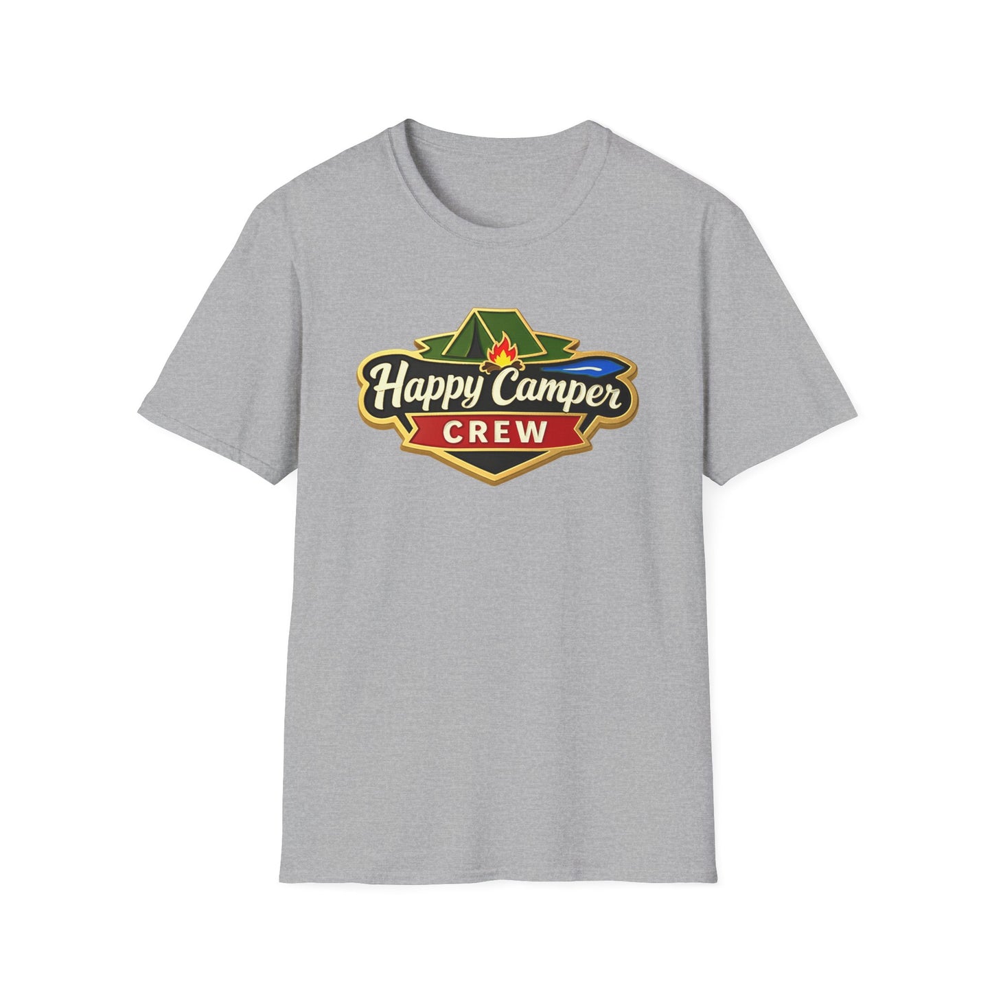 Happy Camper Crew - T-Shirt dark, Softstyle, Unisex HappyCamperCrew.com