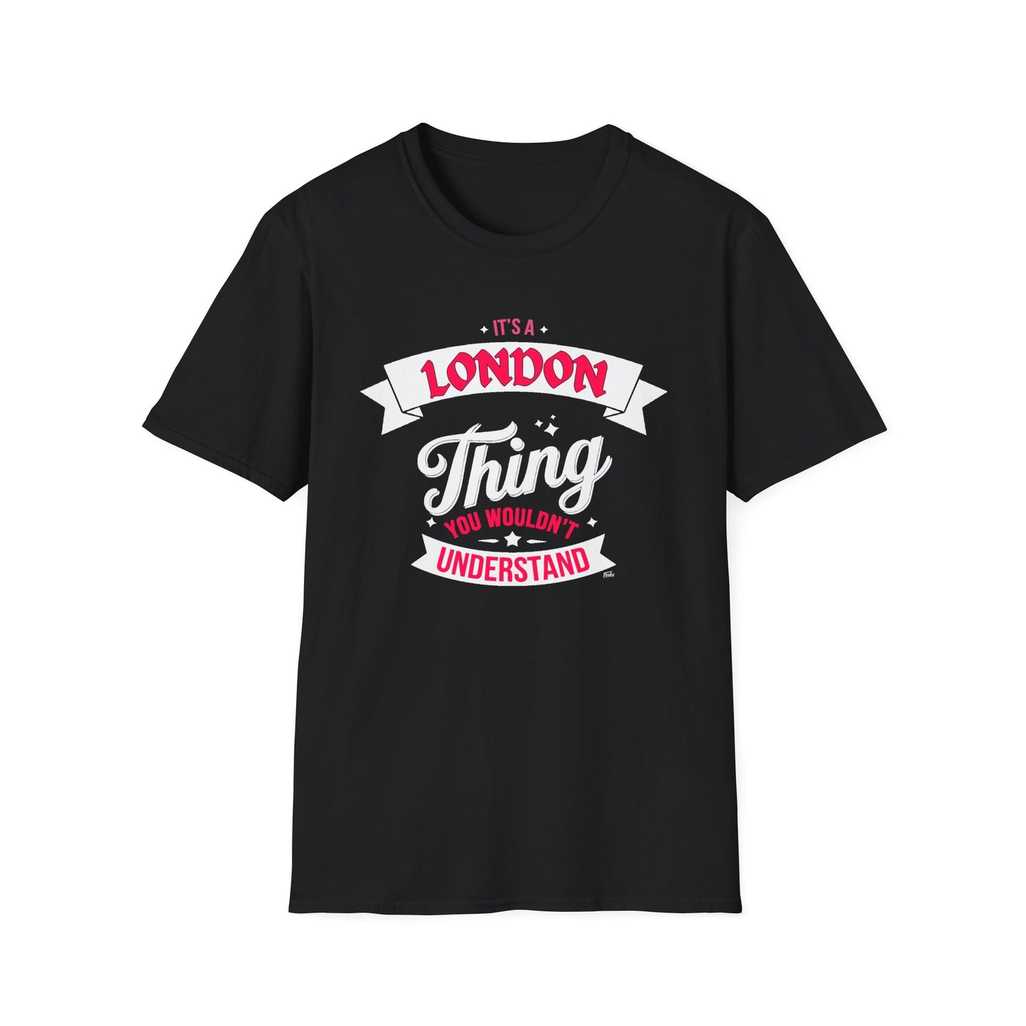 London THING T-Shirt, Softstyle Graphic Tee, Unisex Casual Wear, Support Local Merch, Gift for Community Lovers, c02-s003