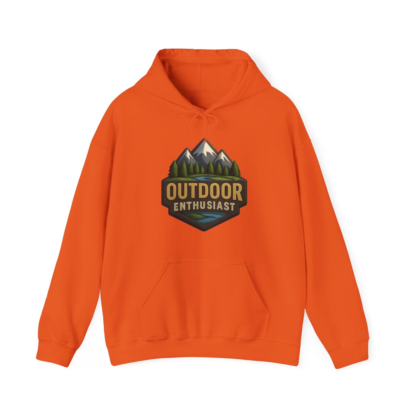 Outdoor Enthusiast Dark Hoodie | OutdoorEnthusiast.Ca 100% Authentic | Cozy Camping Hoodie | Unisex Hooded Sweatshirt for Nature Lovers, Casual Wear, Gift for Him/Her, Outdoor Adventures......