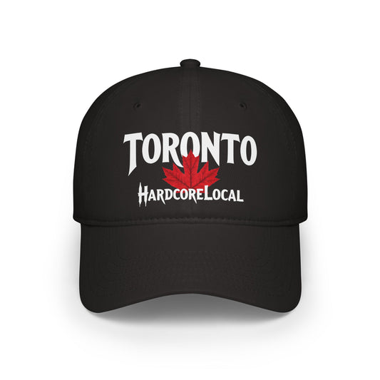 Toronto HARDCORE LOCAL Red LEAF Low Profile Baseball Cap - Hat for Community Lovers