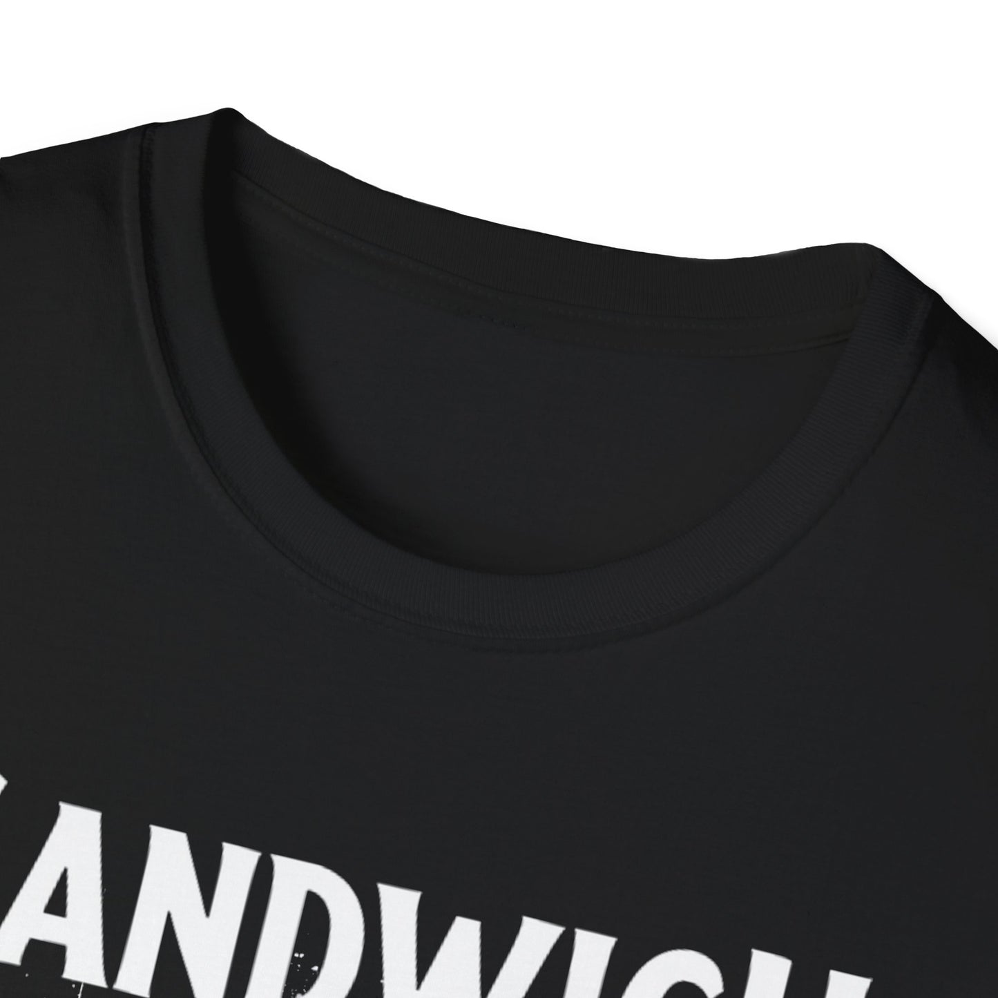 SANDWICH, We Support Our Own 2, Hardcore Local White Leaf T-Shirt, Softstyle Graphic Tee, Unisex Casual Wear, Support Local Merch, Gift for Community Lovers Finkz Windsor