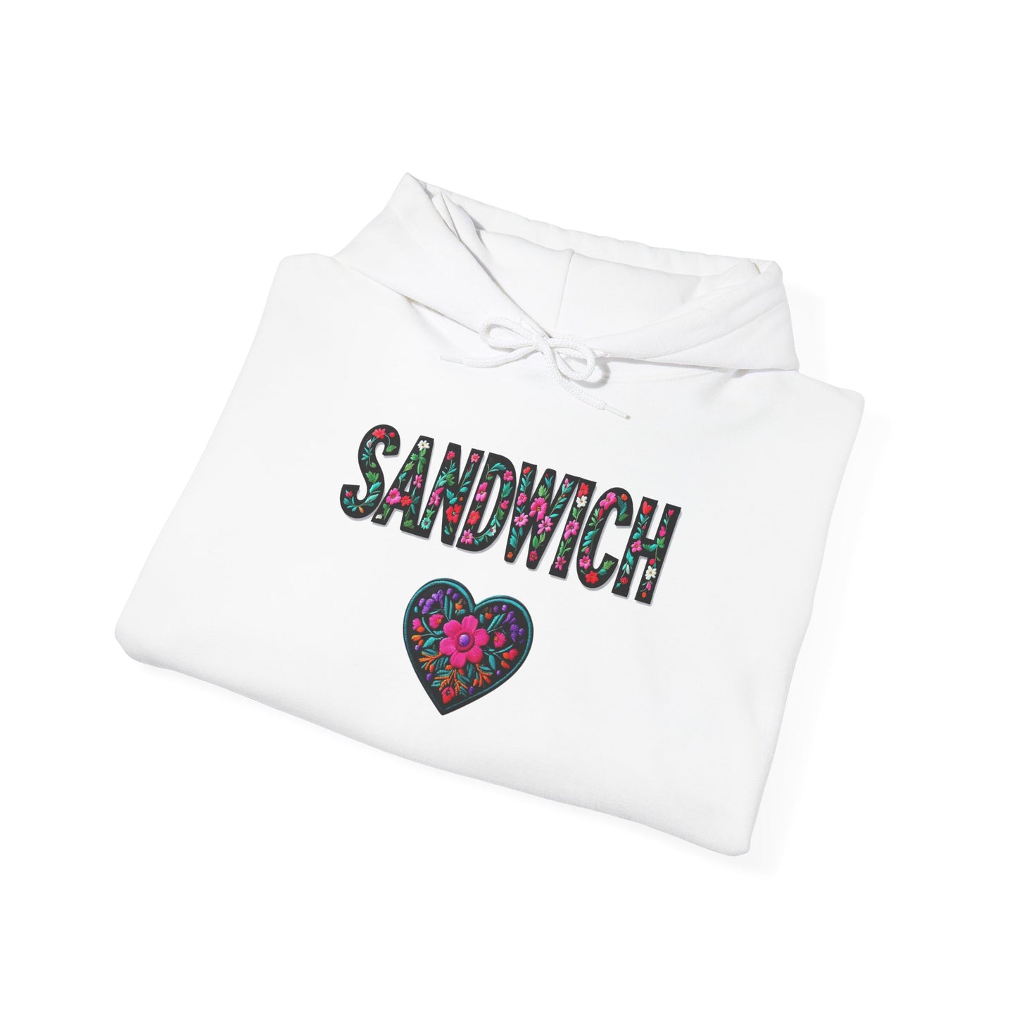 Sandwich Local Gal Flower c01-n13-hs005, Hooded Sweatshirt -  Unisex Heavy Blend™ Pullover, Casual Hoodie for Every Day, Gift for Friends, Support'n Locals -Local Pride Apparel Support Your Community