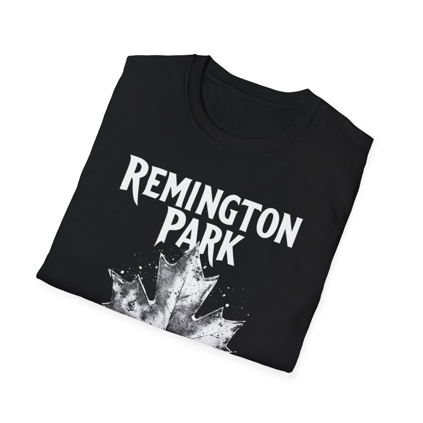 REMINGTON PARK, Rep'n My Hood, Hardcore Local Cool Leaf T-Shirt, Softstyle Graphic Tee, Unisex Casual Wear, Support Local Merch, Gift for Community Lovers, Finkz WINDSOR