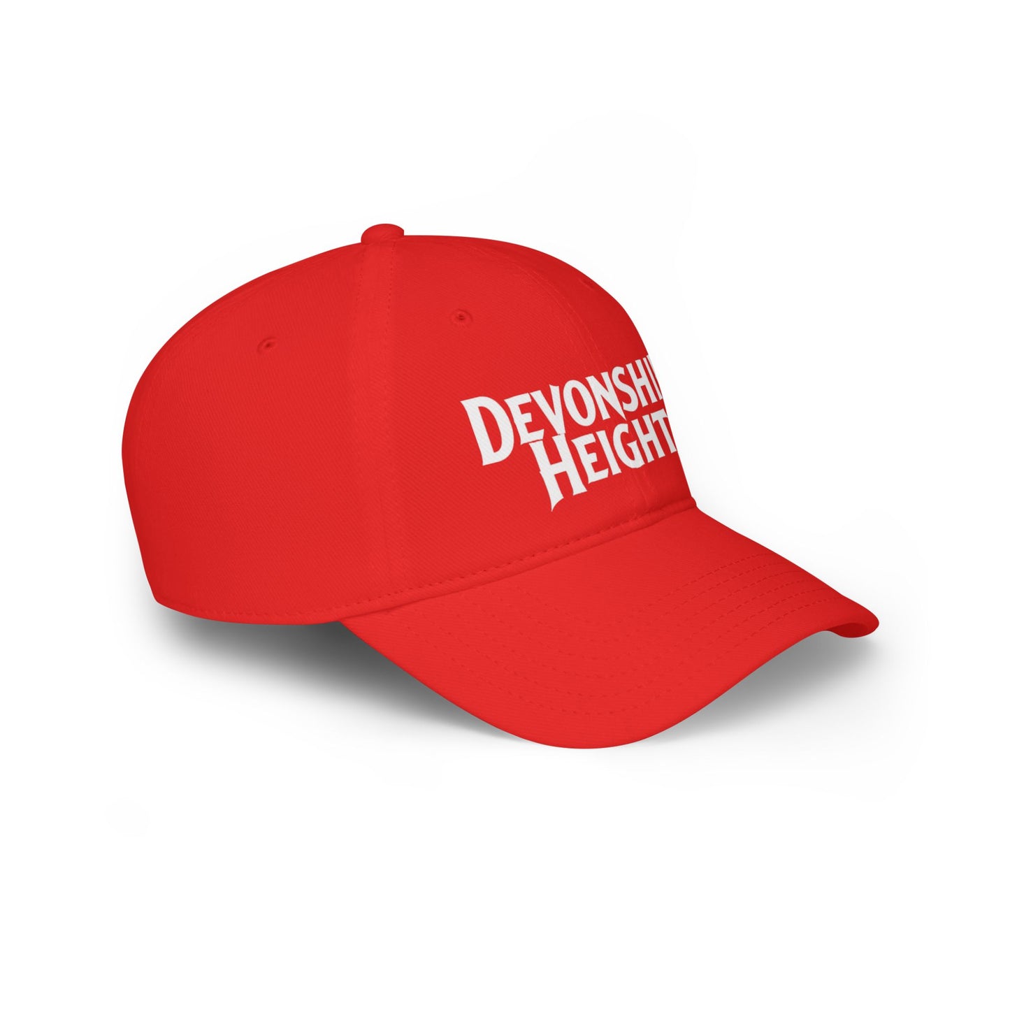 DEVONSHIRE HEIGHTS Low Profile Baseball Cap - Red Hat for Community Lovers