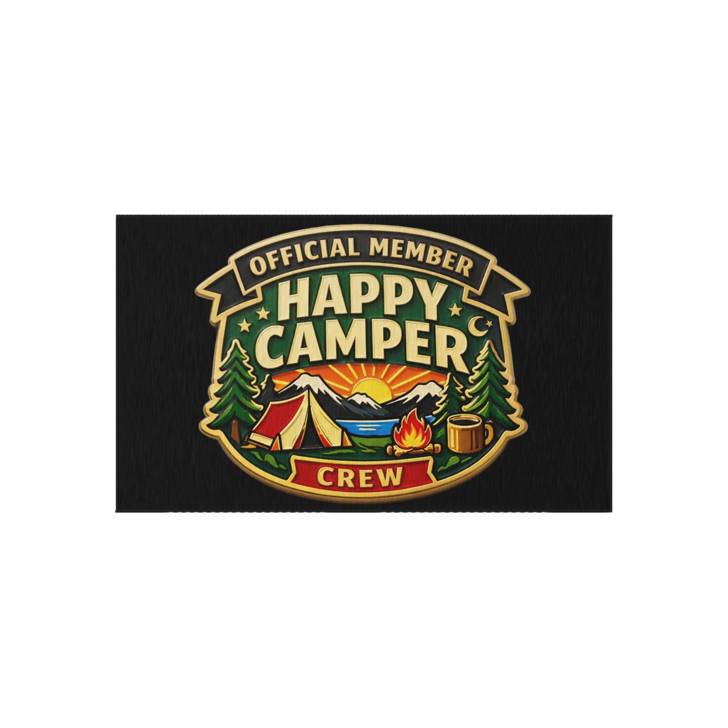 Outdoor Rug  - Happy Camper Crew  — Camping Adventure Doormat - HappyCamperCrew.com other