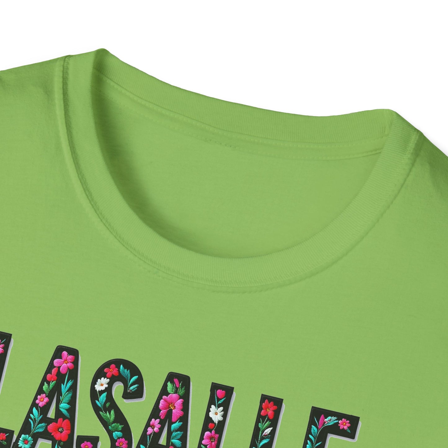LASALLE Local Gal Flower-Heart T-Shirt, 3 Softstyle Graphic Tee, Unisex Casual Wear, Support Local Merch, Gift for Community Lovers, Finkz WINDSOR