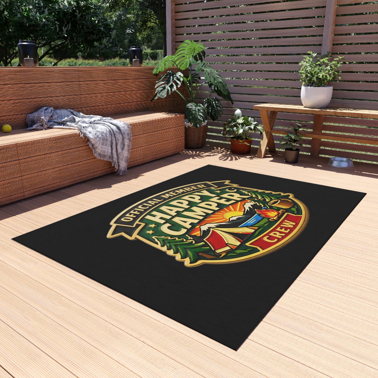 Outdoor Rug  - Happy Camper Crew  — Camping Adventure Doormat - HappyCamperCrew.com other
