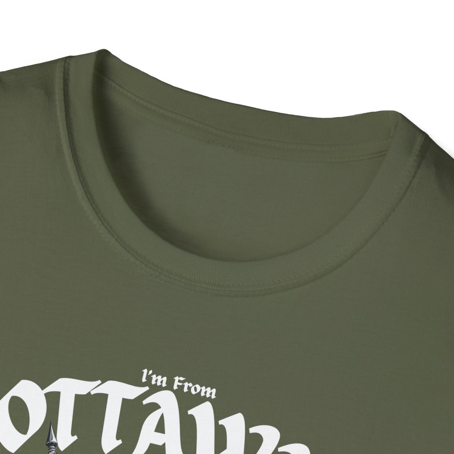 Ottawa Underestimate Guy T-Shirt, c07-n00-s002 Softstyle Graphic Tee, Unisex Casual Wear, Support'n Locals Merch, Gift for Community Lovers.