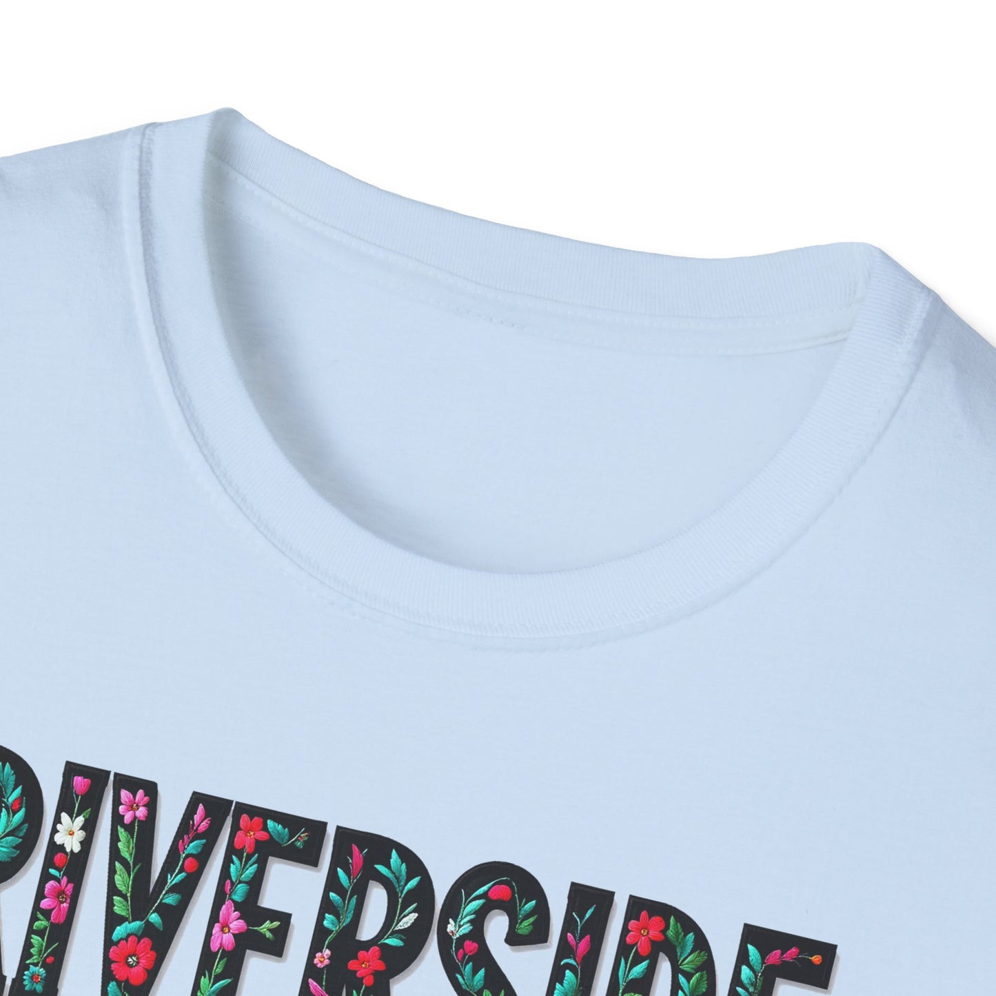 RIVERSIDE Local Gal Flower-Heart T-Shirt, Softstyle Graphic Tee, Unisex Casual Wear, Support Local Merch, Gift for Community Lovers, Finkz WINDSOR