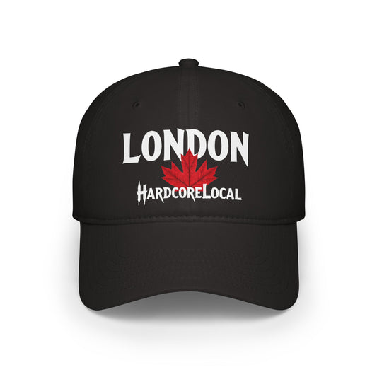 London HARDCORE LOCAL Red LEAF Low Profile Baseball Cap - Hat for Community Lovers