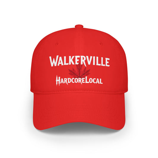 WALKERVILLE HARDCORE  BIG LEAF Low Profile Baseball Cap - Red Hat for Community Lovers FINKZ WINDSOR