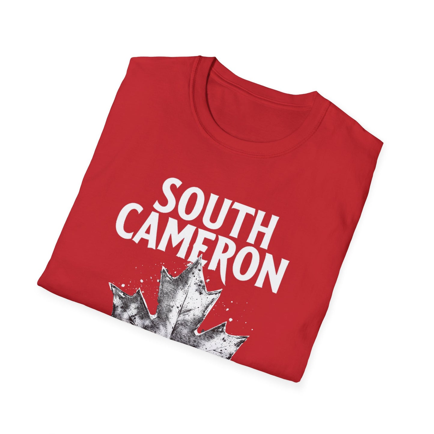 SOUTH CAMERON, Rep'n My Hood, Hardcore Local Cool Leaf T-Shirt, Softstyle Graphic Tee, Unisex Casual Wear, Support Local Merch, Gift for Community Lovers, Finkz WINDSOR