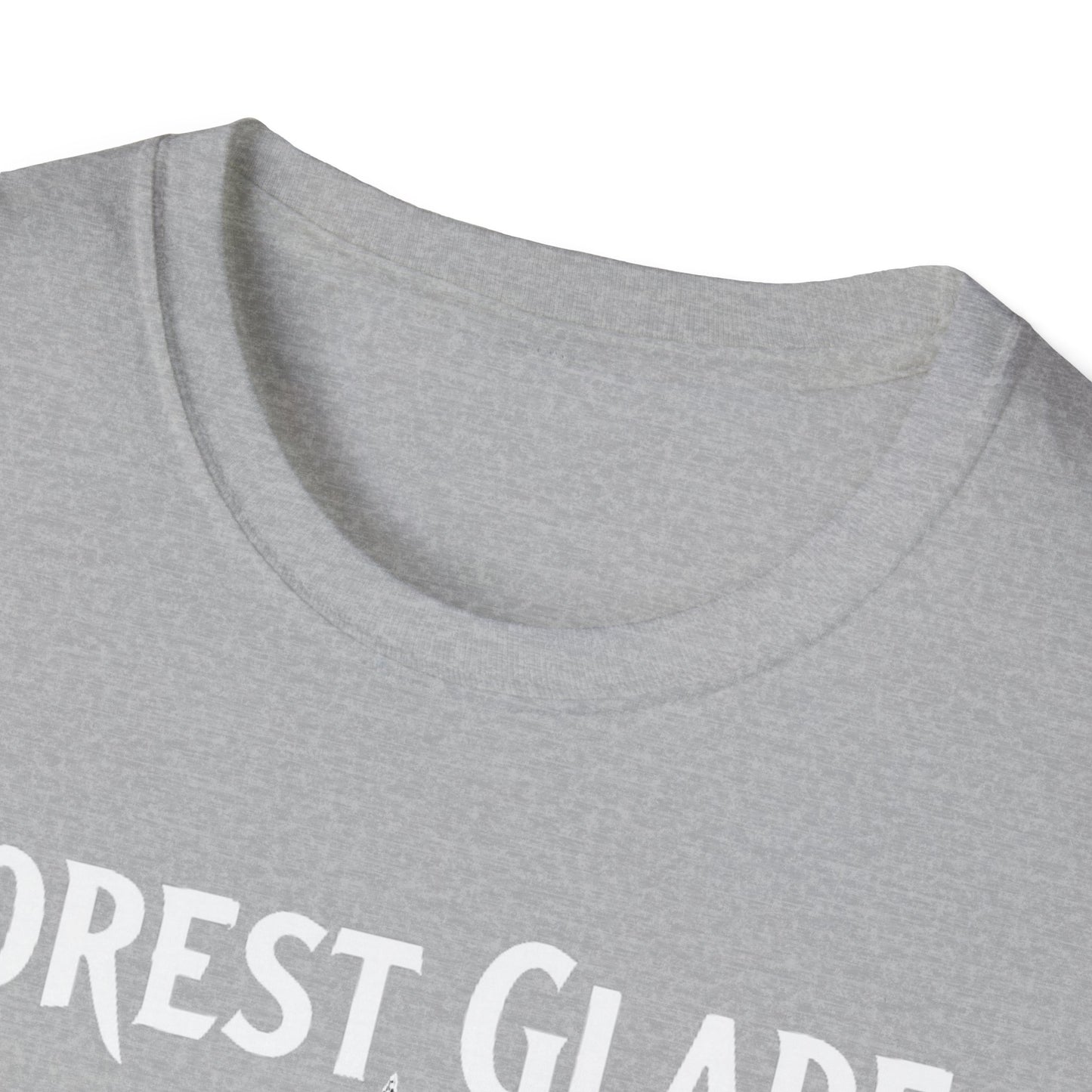 FOREST GLADE +BACK Hardcore Cool Leaf, T-Shirt, Softstyle Graphic Tee, Unisex Casual Wear, Support Local Merch, Gift for Community Lovers