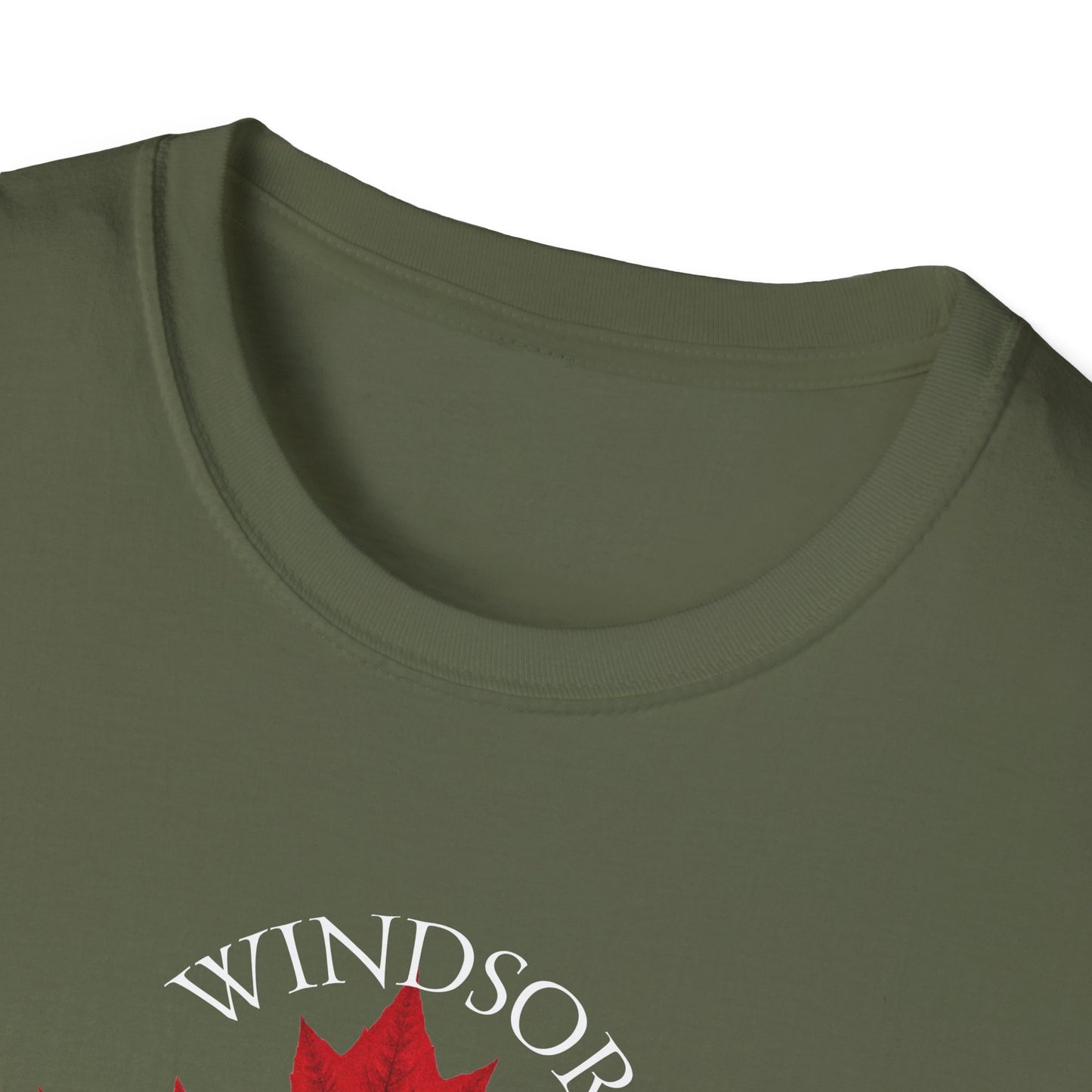 WINDSOR Local Crusader, 1 Leaf, I Support Locals T-Shirt, Softstyle Graphic Tee, Unisex Casual Wear, Support Local Merch, Gift for Community Lovers, Finkz Windsor