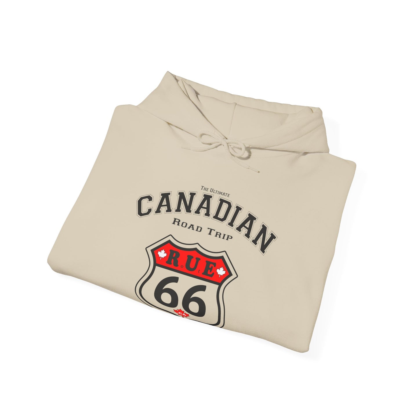 Canadian Rue66 Roadtrip White Hoodie -  Hooded Sweatshirt