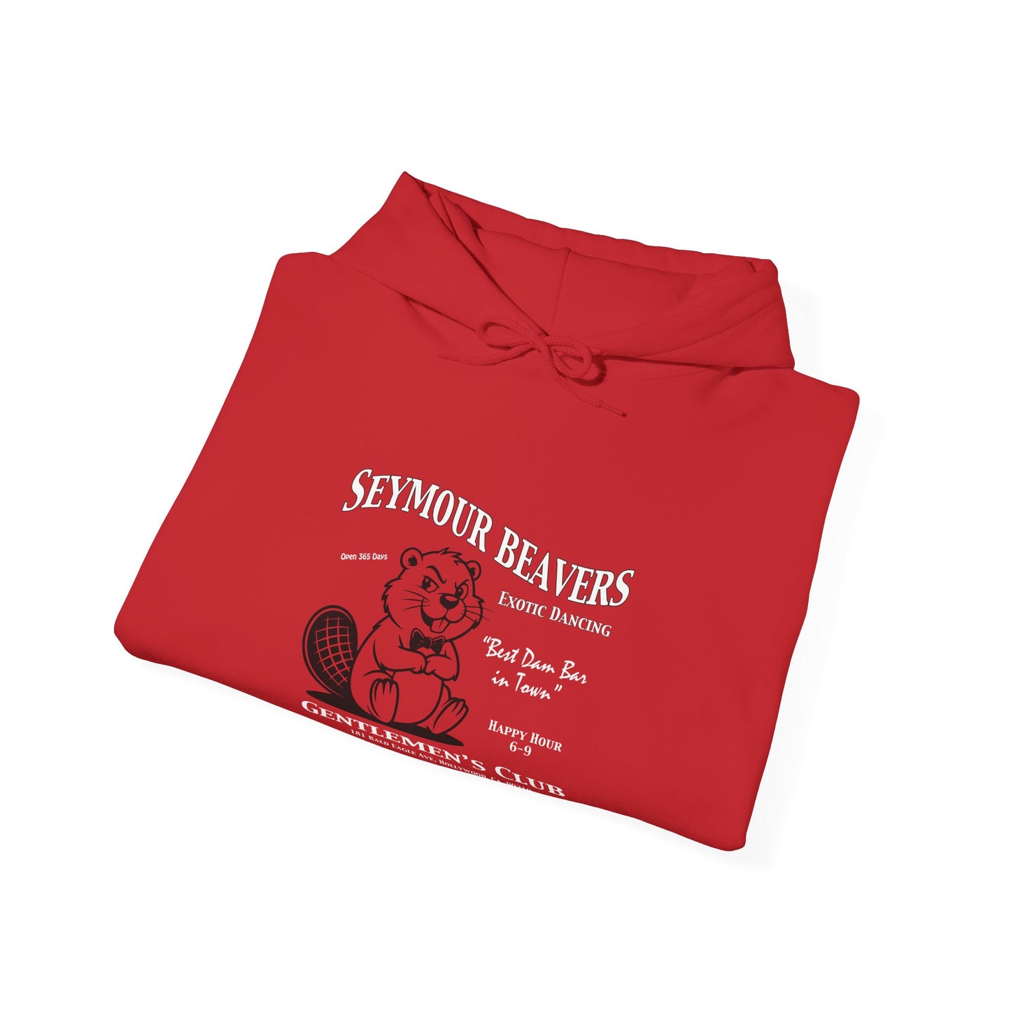 Seymour Beaver c00-n00-hs009, Hooded Sweatshirt -  Unisex Heavy Blend™ Pullover, Casual Hoodie for Every Day, Gift for Friends, Support'n Locals -Local Pride Apparel Support Your Community