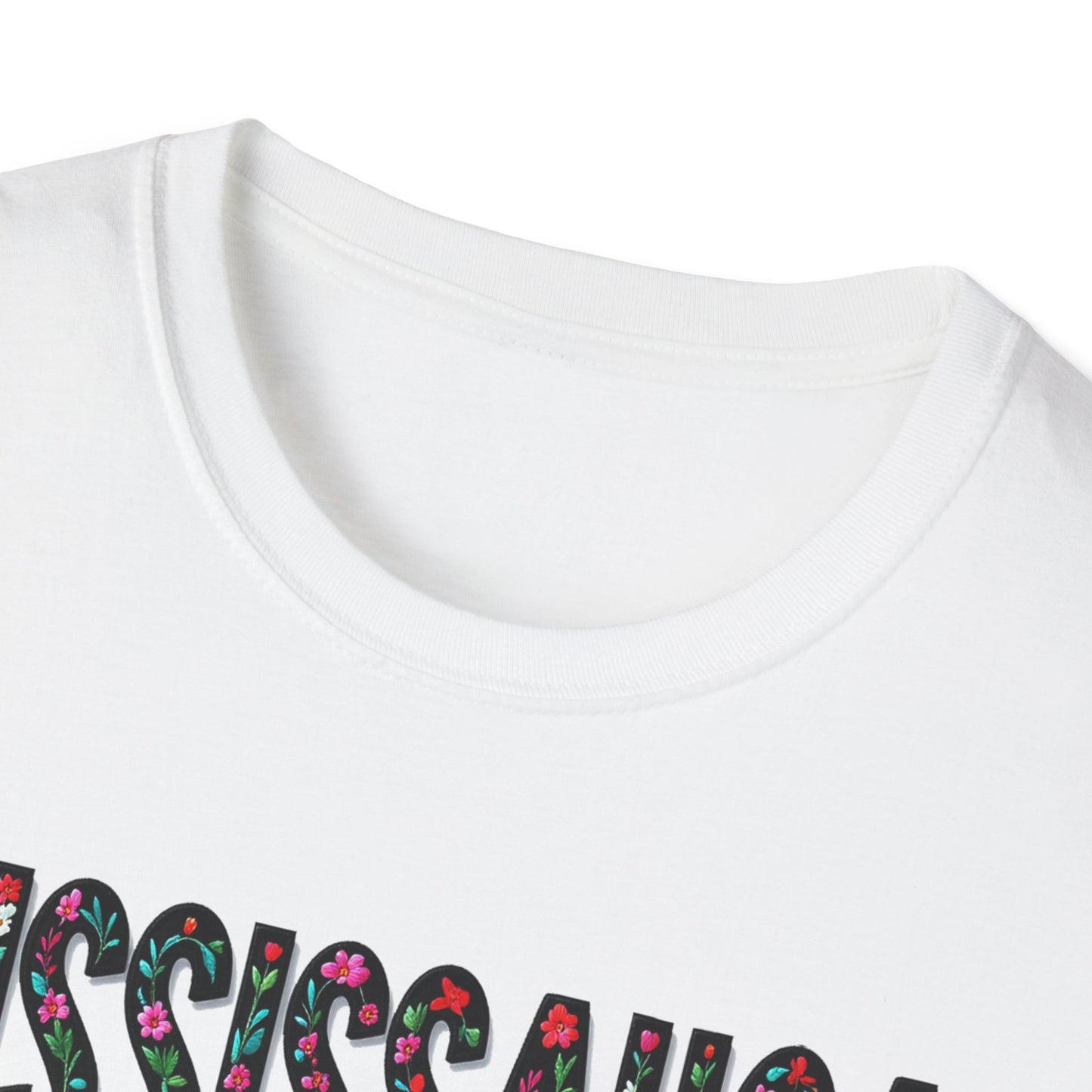 Mississauga Local Gal Flower-Heart T-Shirt, c05-n00-s005 Softstyle Graphic Tee, Unisex Casual Wear, Support Local Merch, Gift for Community Lovers, Finkz WINDSOR