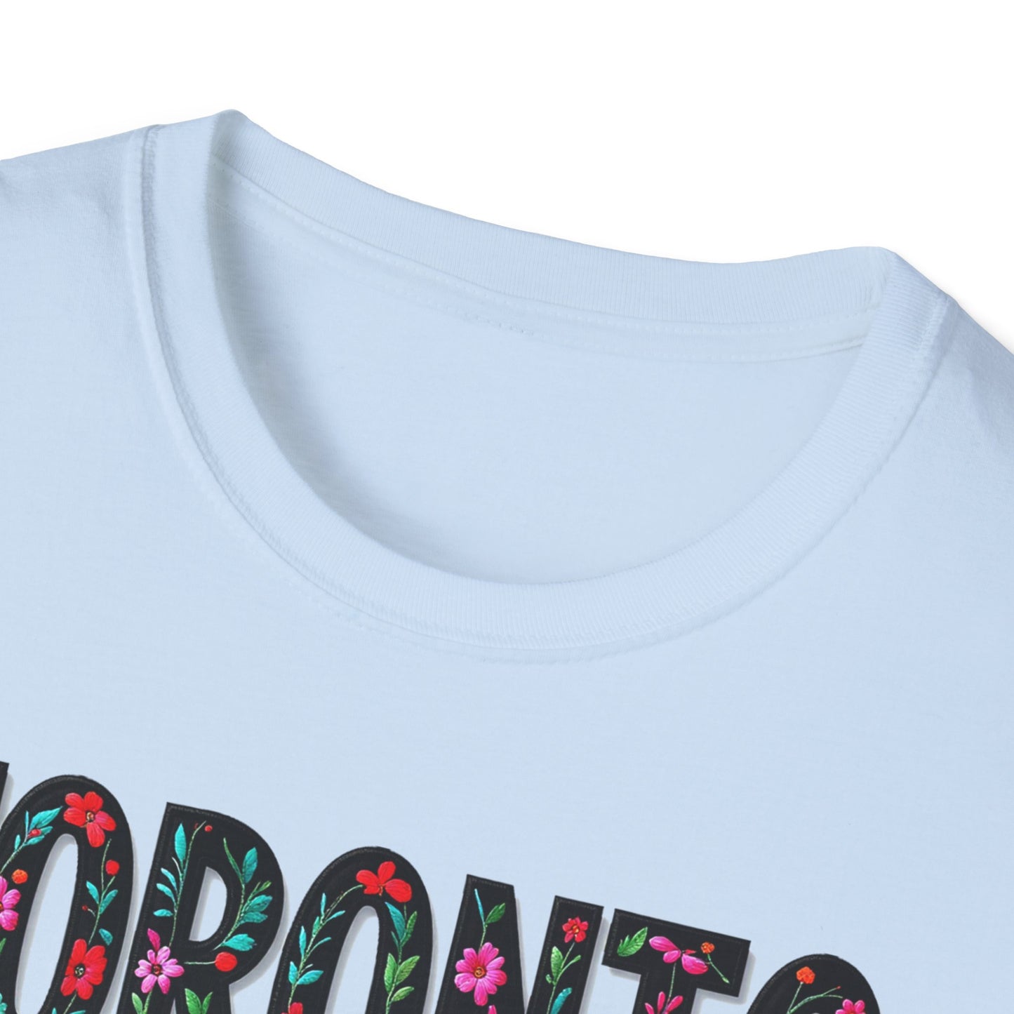 toronto Local Gal Flower-Heart T-Shirt, c06-n00-s005 Softstyle Graphic Tee, Unisex Casual Wear, Support Local Merch, Gift for Community Lovers, Finkz WINDSOR