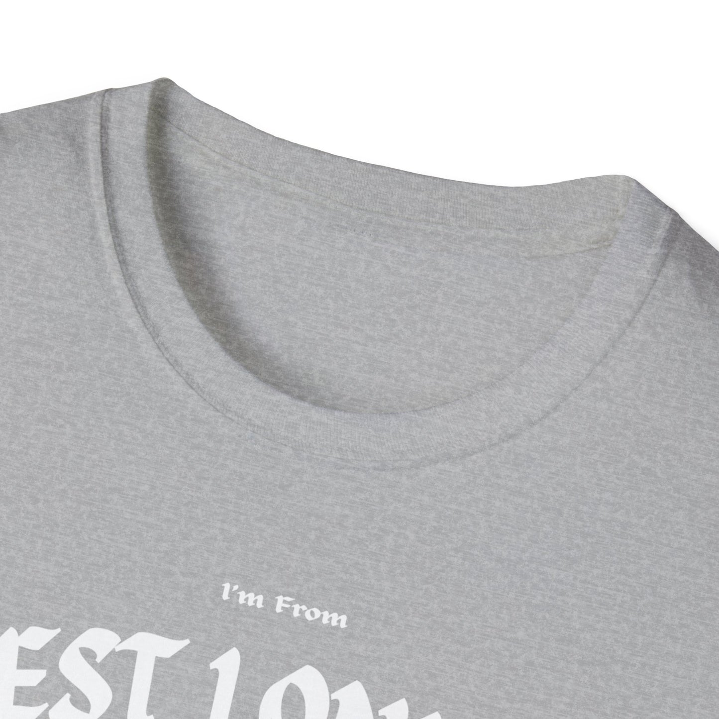 West London Underestimate Gal T-Shirt, c02-n08-s001 Softstyle Graphic Tee, Unisex Casual Wear, Support'n Locals Merch, Gift for Community Lovers.