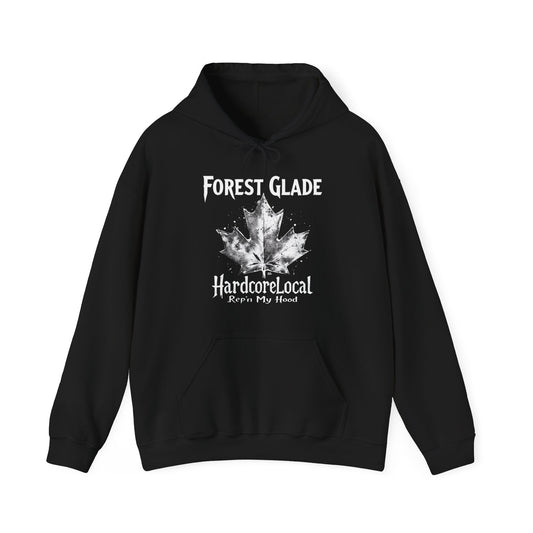 FOREST GLADE - REP'N HARDCORE LOCAL - Hooded Sweatshirt - Unisex Heavy Blend™ Pullover, Casual Hoodie for Every Day, Gift for Friends, Local Pride Apparel Support Your Community Finkz 49