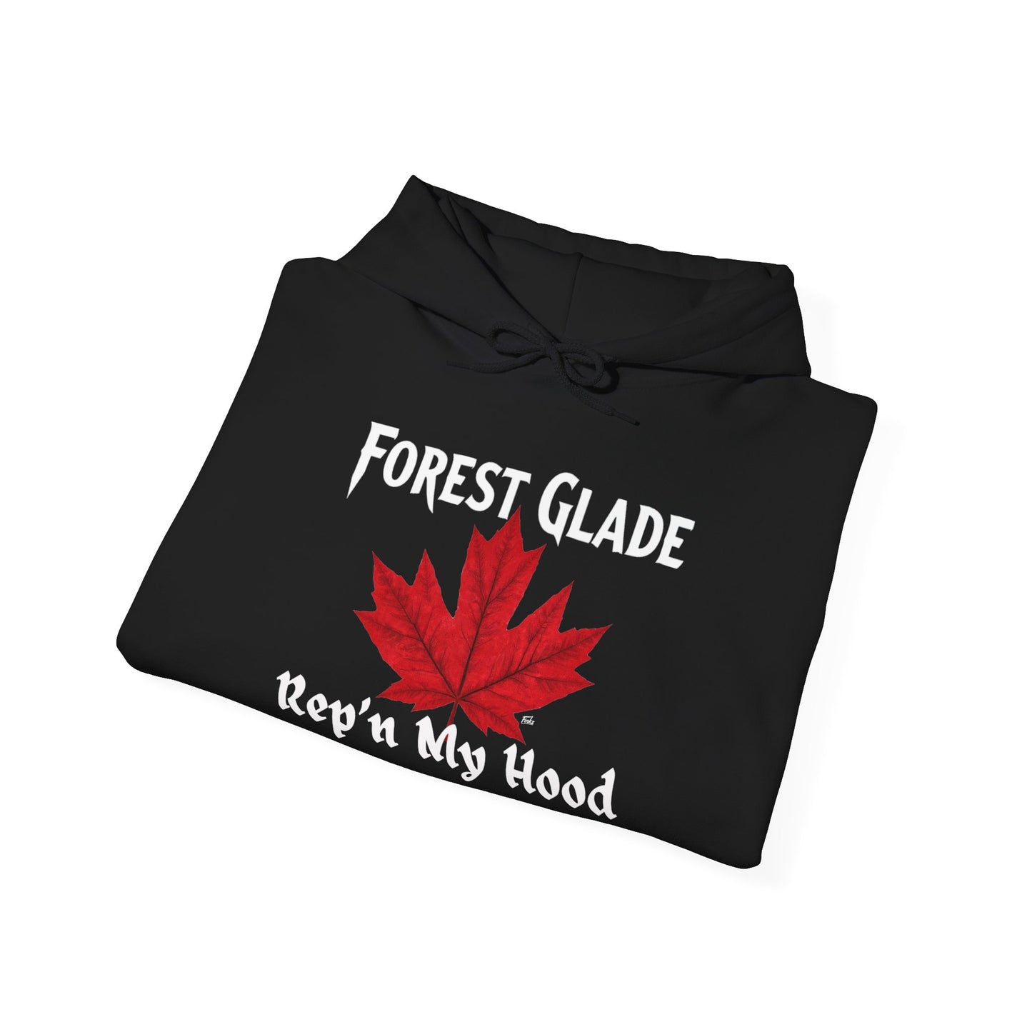 FOREST GLADE - REP'N  - Hooded Sweatshirt - Unisex Heavy Blend™ Pullover, Casual Hoodie for Every Day, Gift for Friends, Local Pride Apparel Support Your Community Finkz 49