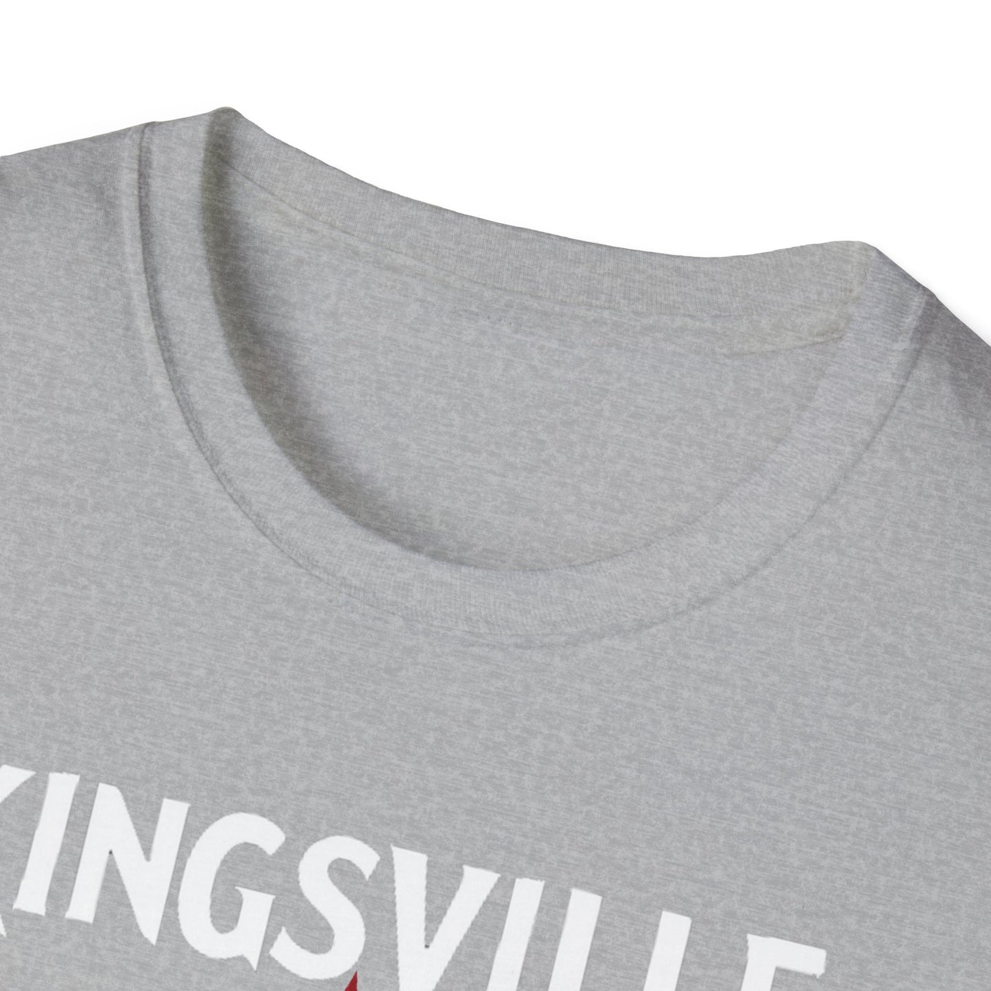kingsville Hardcore Local Red Leaf, We Support Our Own, 1 T-Shirt, Softstyle Graphic Tee, Unisex Casual Wear, Support Local Merch, Gift for Community Lovers Finkz Windsor
