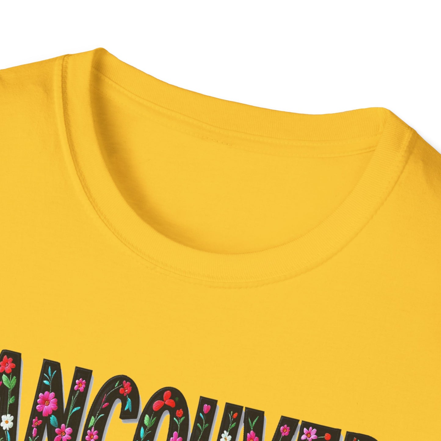 Vancouver Local Gal Flower-Heart T-Shirt, c13-n00-s005 Softstyle Graphic Tee, Unisex Casual Wear, Support Local Merch, Gift for Community Lovers, Finkz WINDSOR