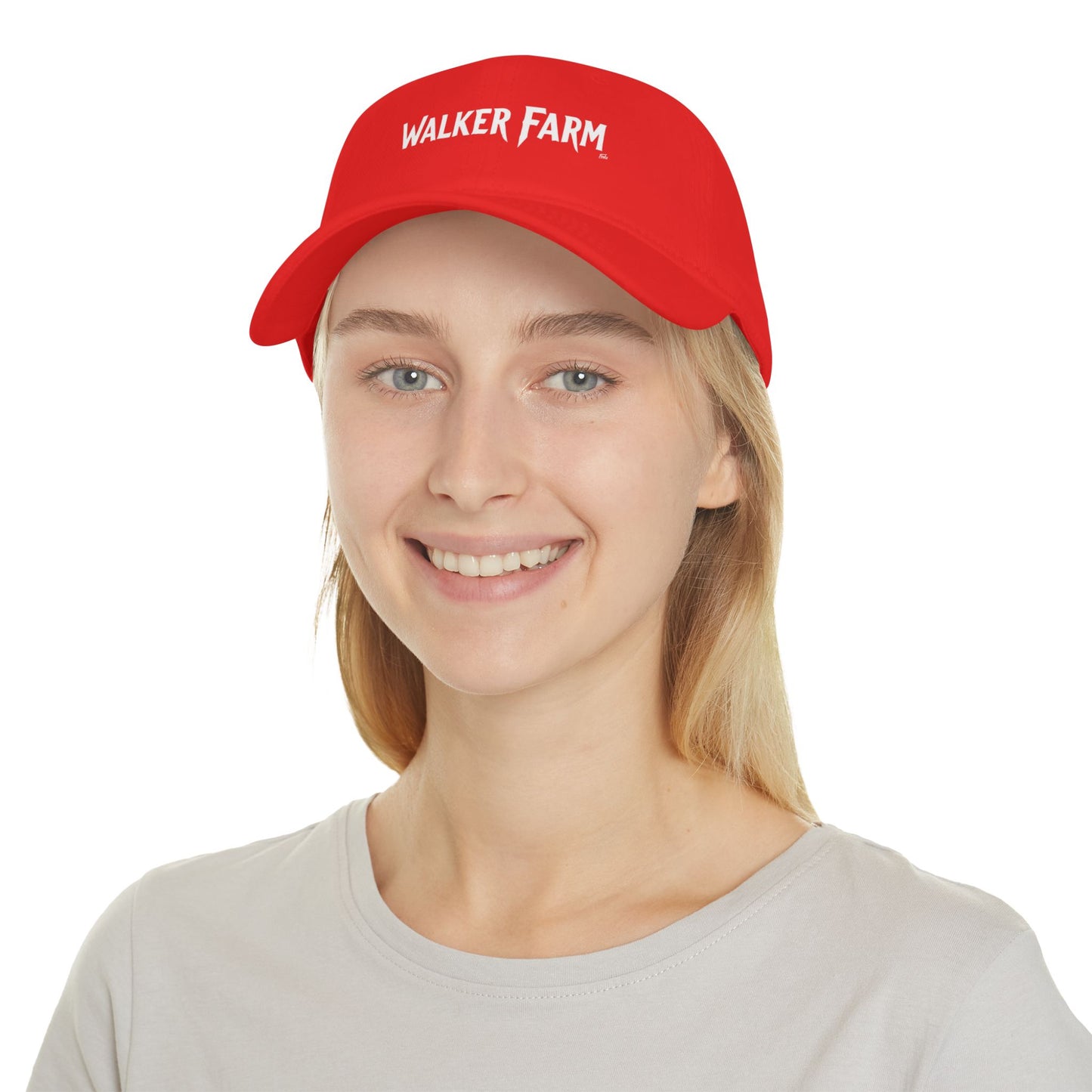 WALKER FARM Low Profile Baseball Cap - Red Hat for Community Lovers FINKZ WINDSOR