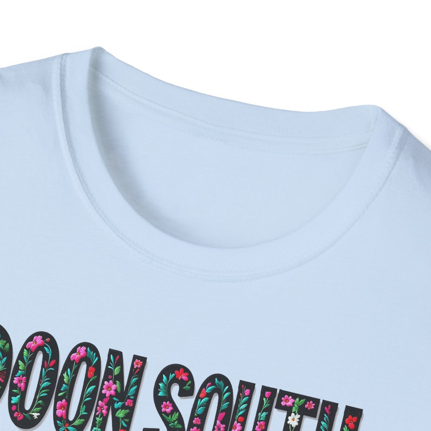 Doon South Local Gal Flower-Heart T-Shirt, c03-n02-s05  Softstyle Graphic Tee, Unisex Casual Wear, Support Local Merch, Gift for Community Lovers, Finkz WINDSOR