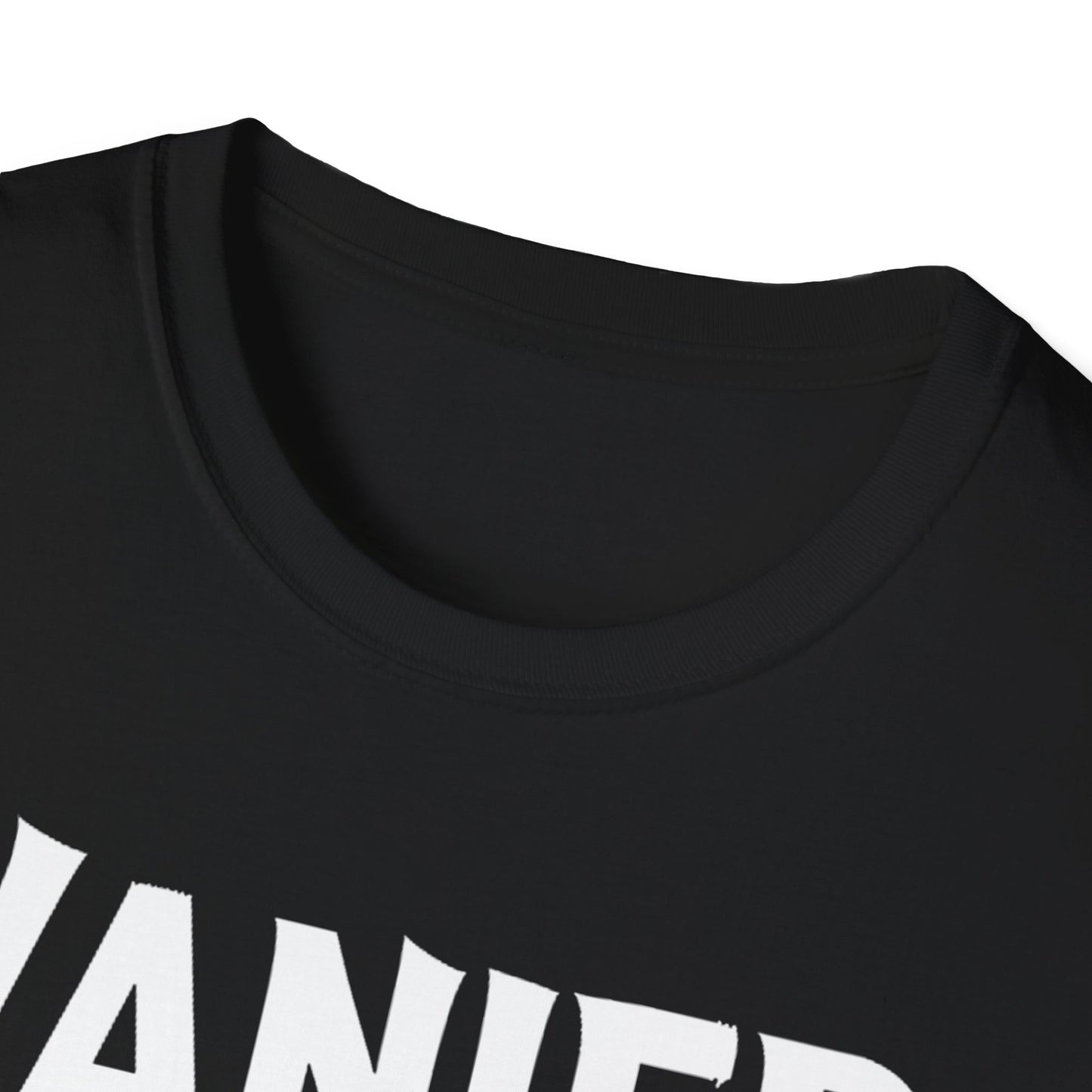 Vanier Hardcore Rep'n White Leaf T-Shirt, c03-n09-s007 Softstyle Graphic Tee, Unisex Casual Wear, Support'n Locals Merch, Gift for Community Lovers.