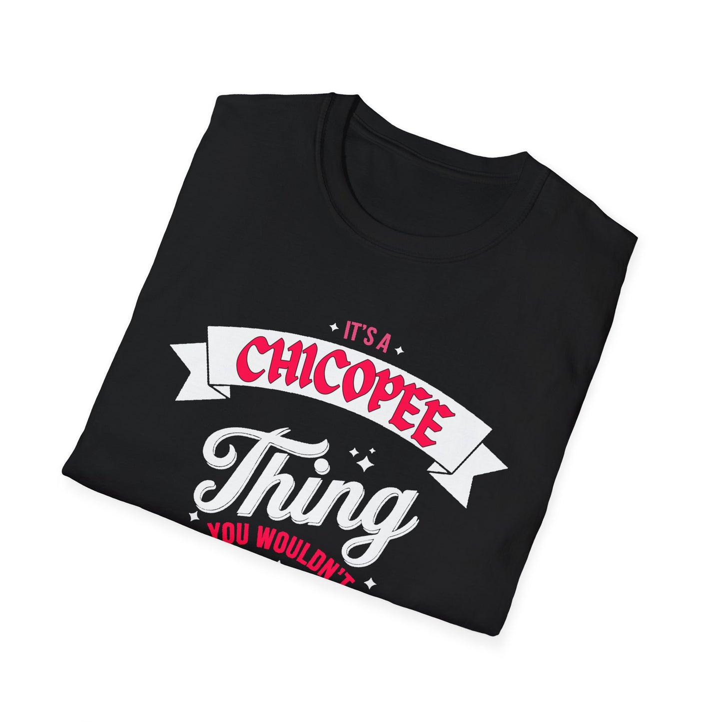 Chicopee THING T-Shirt, Softstyle Graphic Tee, Unisex Casual Wear, Support'n Locals Merch, Gift for Community Lovers, c03-n01-s003