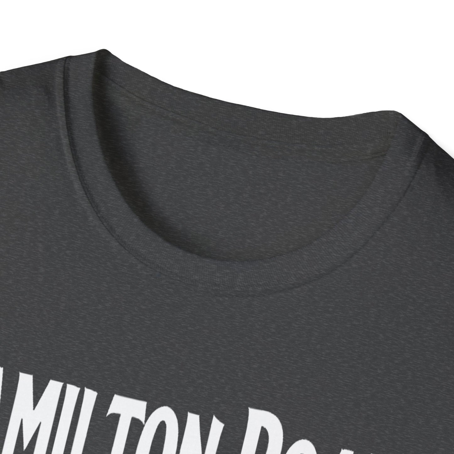 Hamilton Road Hardcore We Support Our Own Red Leaf T-Shirt, c02-n04-s006 Softstyle Graphic Tee, Unisex Casual Wear, Support'n Locals Merch, Gift for Community Lovers.