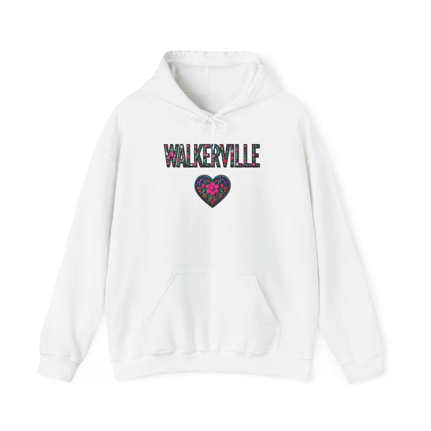 Walkerville Local Gal Flower c01-n07-hs005, Hooded Sweatshirt -  Unisex Heavy Blend™ Pullover, Casual Hoodie for Every Day, Gift for Friends, Support'n Locals -Local Pride Apparel Support Your Community