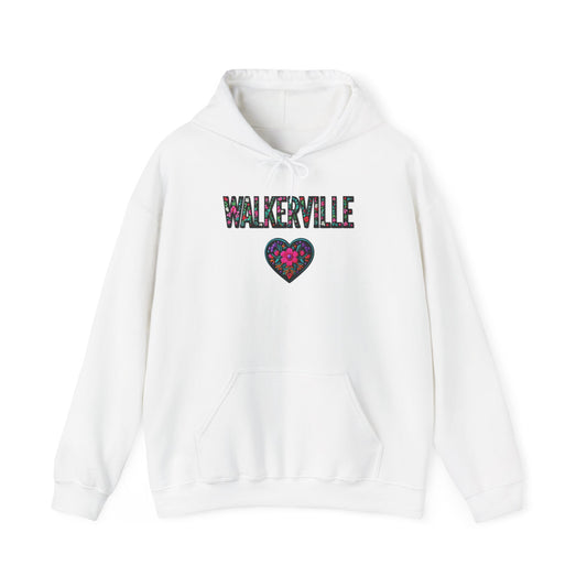 Walkerville Local Gal Flower c01-n07-hs005, Hooded Sweatshirt -  Unisex Heavy Blend™ Pullover, Casual Hoodie for Every Day, Gift for Friends, Support'n Locals -Local Pride Apparel Support Your Community