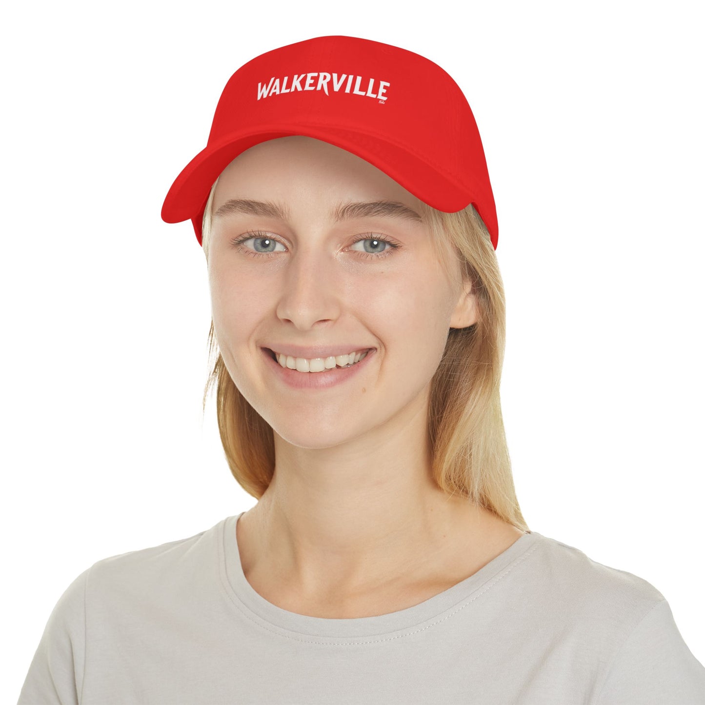 WALKERVILLE Low Profile Baseball Cap - Red Hat for Community Lovers