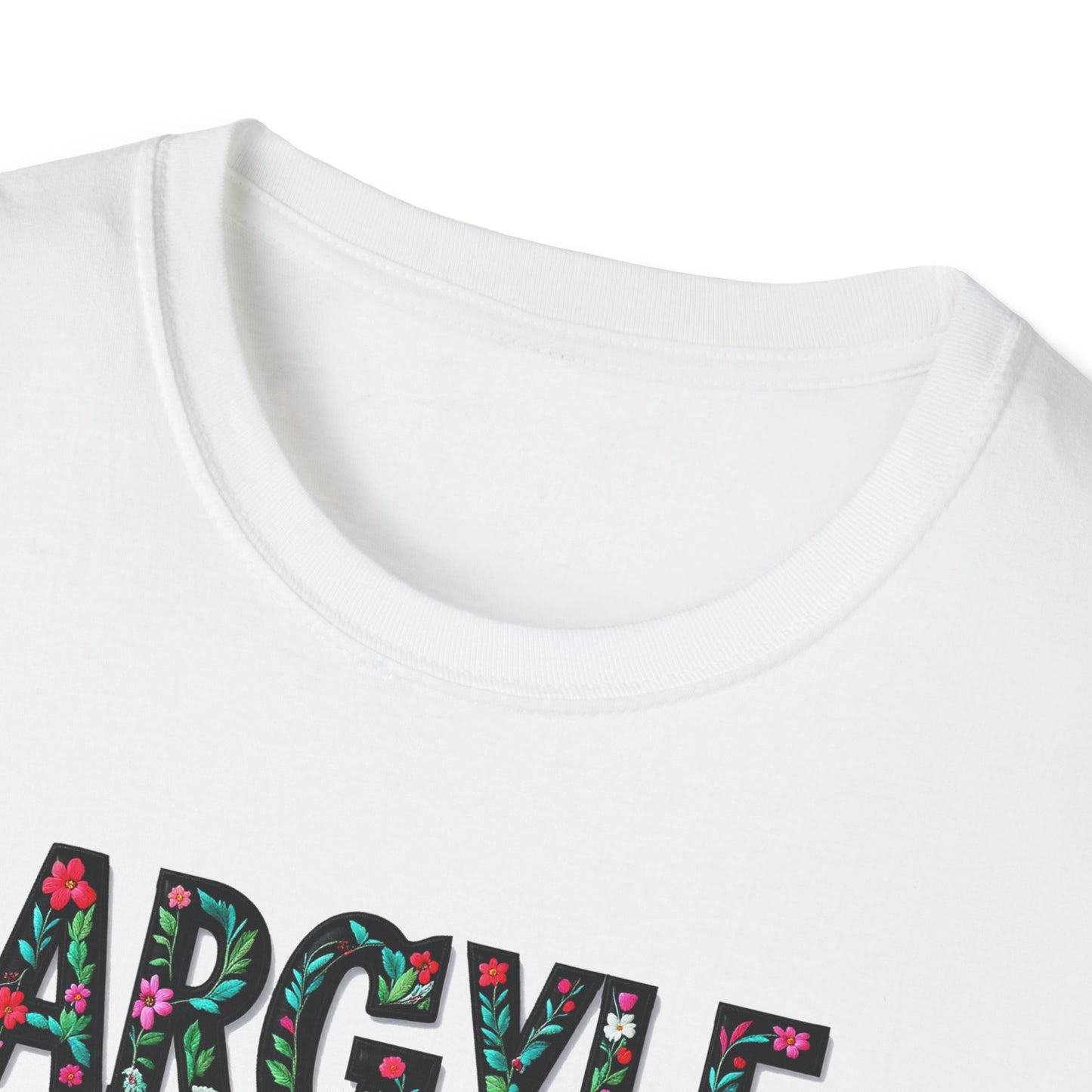 Argyle Local Gal Flower-Heart T-Shirt, c02-n01-s05  Softstyle Graphic Tee, Unisex Casual Wear, Support Local Merch, Gift for Community Lovers, Finkz WINDSOR