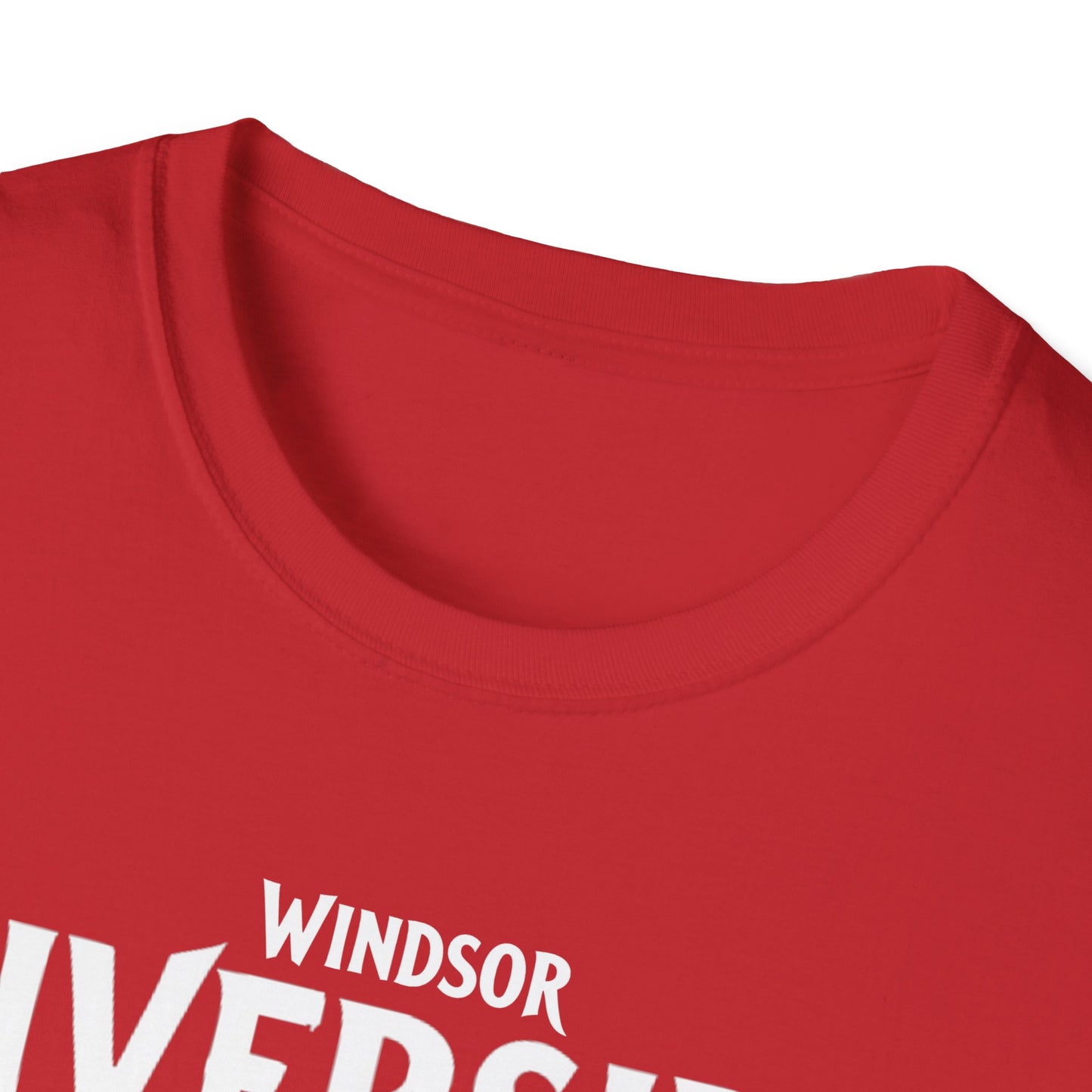 Windsor Riverside Hardcore Local Red Leaf, We Support Our Own, 1 T-Shirt, Softstyle Graphic Tee, Unisex Casual Wear, Support Local Merch, Gift for Community Lovers