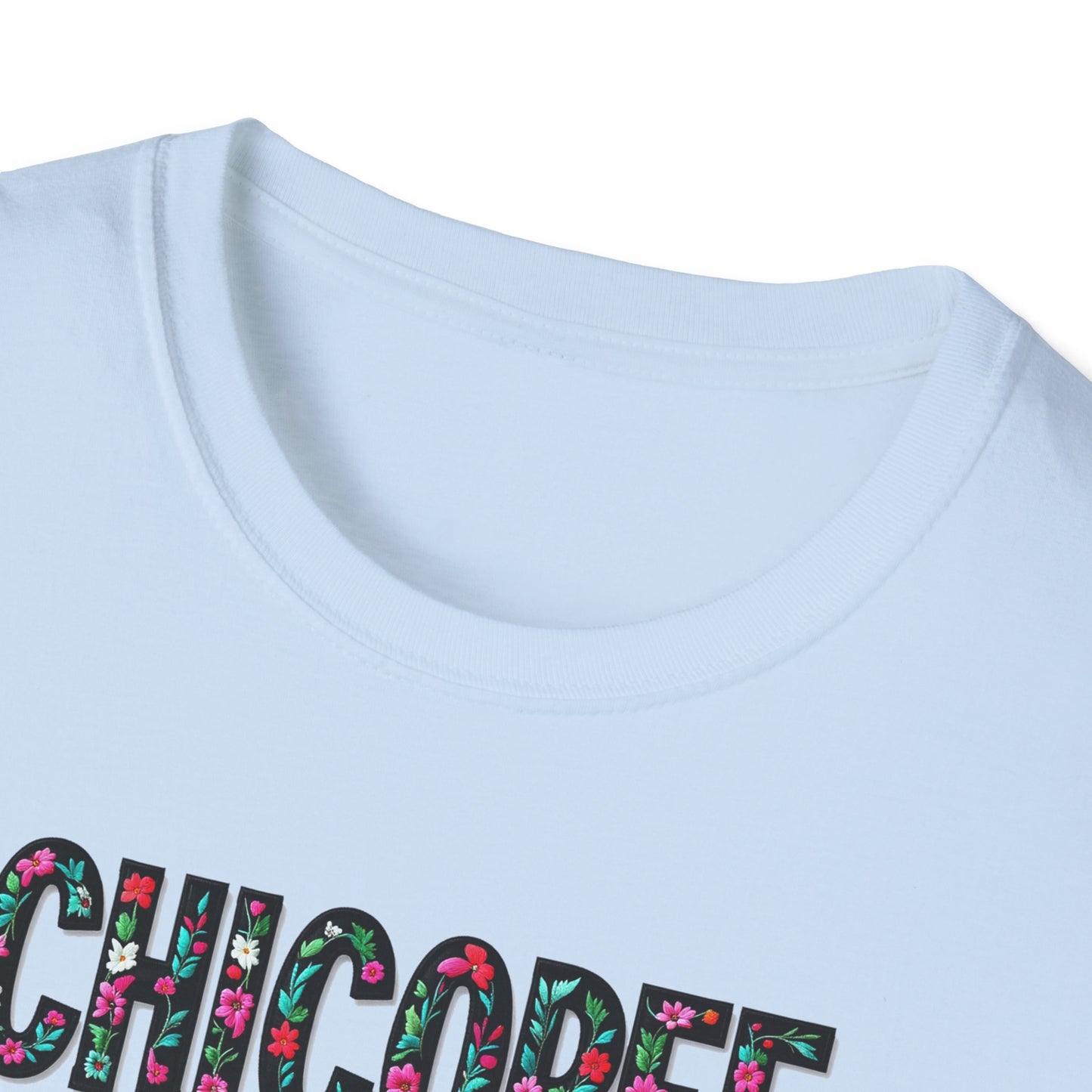 Chicopee Local Gal Flower-Heart T-Shirt, c03-n01-s05  Softstyle Graphic Tee, Unisex Casual Wear, Support Local Merch, Gift for Community Lovers, Finkz WINDSOR
