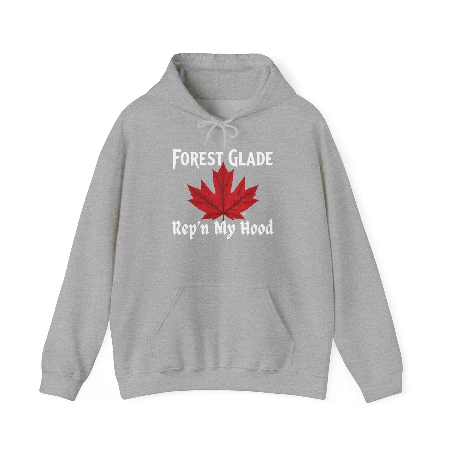 FOREST GLADE - REP'N  - Hooded Sweatshirt - Unisex Heavy Blend™ Pullover, Casual Hoodie for Every Day, Gift for Friends, Local Pride Apparel Support Your Community Finkz 49