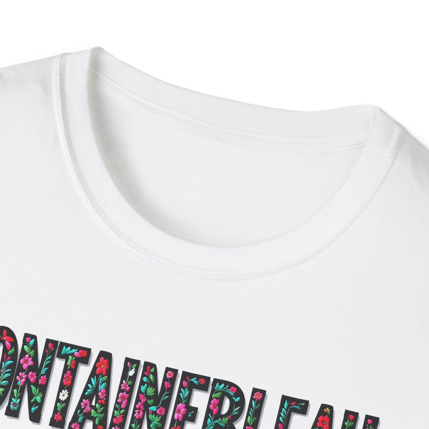 FONTAINEBLEAU Local Gal Flower-Heart T-Shirt, 3 Softstyle Graphic Tee, Unisex Casual Wear, Support Local Merch, Gift for Community Lovers, Finkz WINDSOR