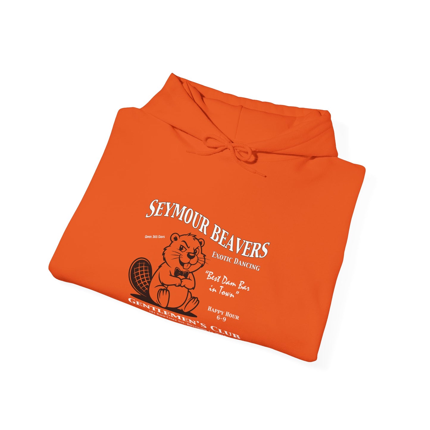 Seymour Beaver c00-n00-hs009, Hooded Sweatshirt -  Unisex Heavy Blend™ Pullover, Casual Hoodie for Every Day, Gift for Friends, Support'n Locals -Local Pride Apparel Support Your Community
